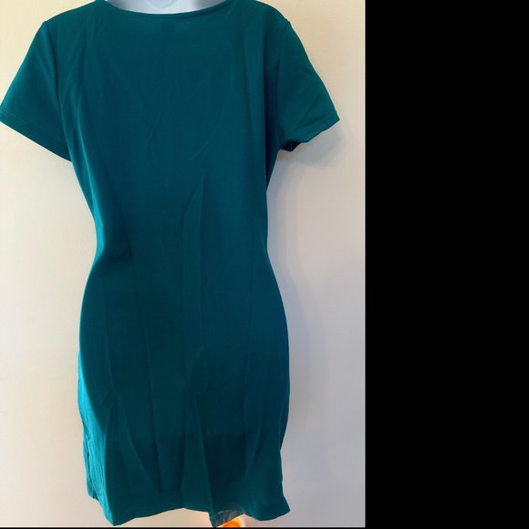 Asymmetrical V Neck Dress- NEVER WORN - Picture 2 of 2
